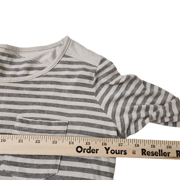 Kuhl Womens Top Small Beige Striped Jive 3/4 Sleeve Tee Dove Outdoor #8385 - Picture 11 of 13